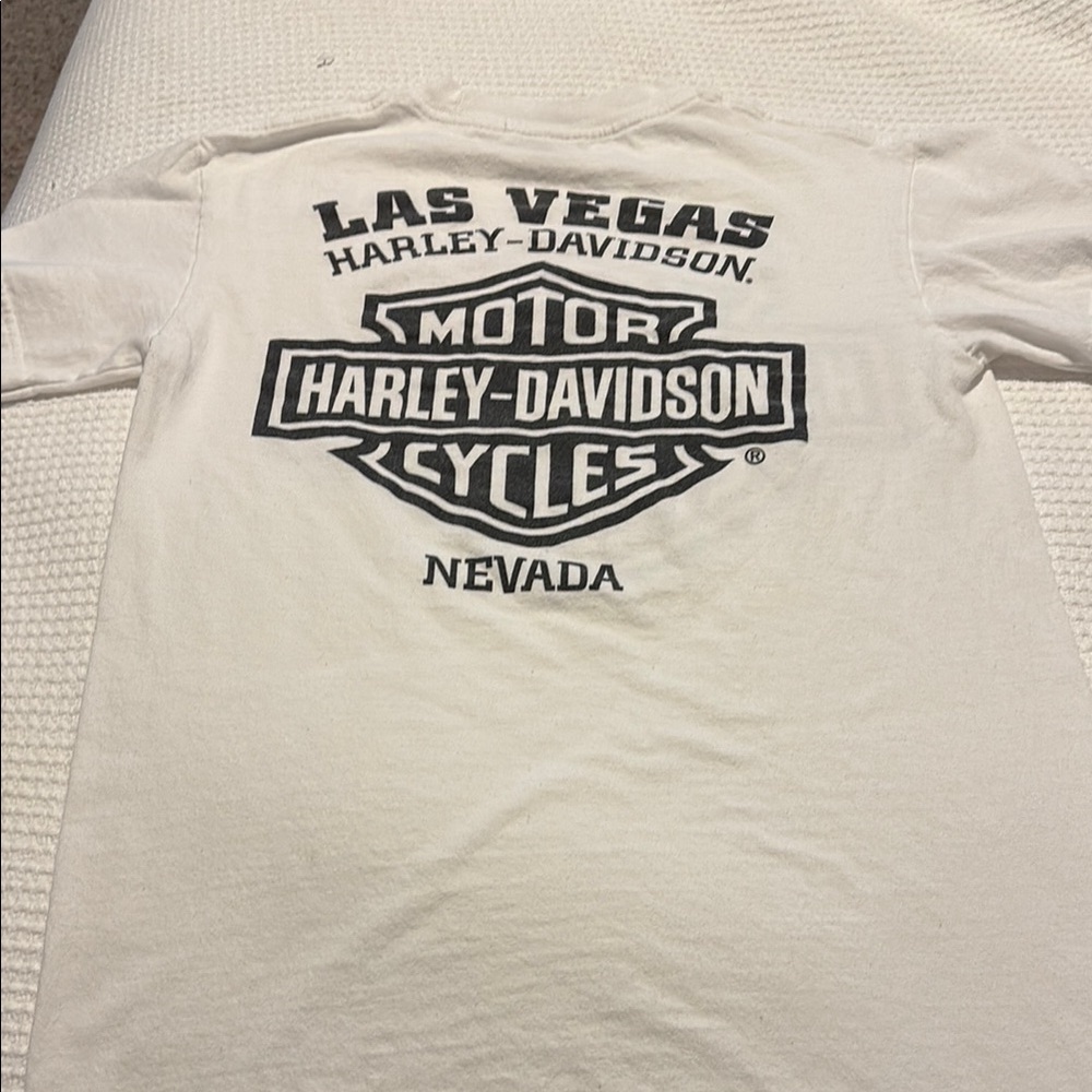 Harley-Davidson White T-Shirt - Picture 2 of 2